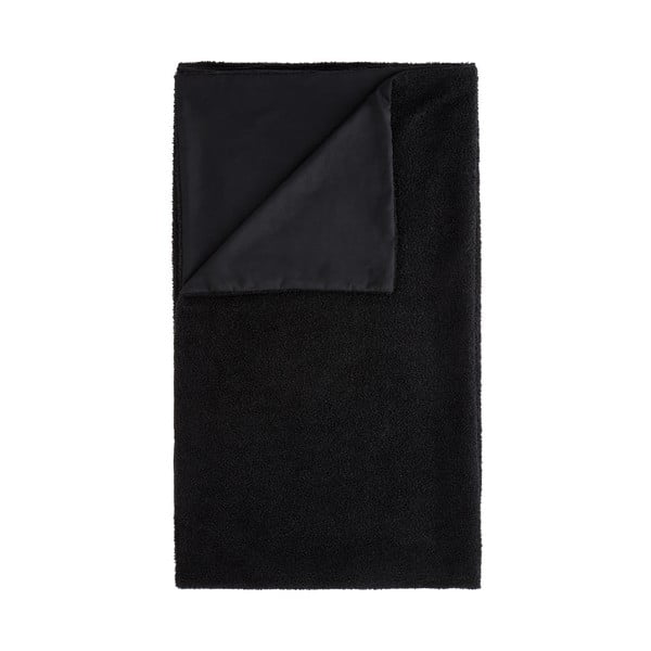Melns buklē gultas pārklājs 180x200 cm Cosy Boucle – Catherine Lansfield-image-1