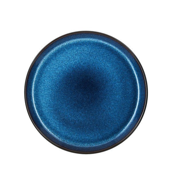 Melns/zils deserta akmensmasas šķīvis ø 21 cm Gastro Dark Blue/Black – Bitz