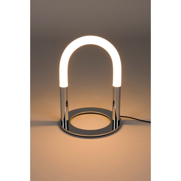 Sudraba krāsas metāla LED galda lampa ar regulējamu spilgtumu (augstums 36 cm) Arch – Zuiver-image-1