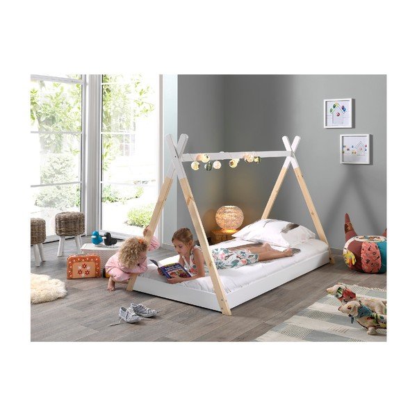 Balta bērnu gulta Vipack Tipi, 90 x 200 cm-image-3