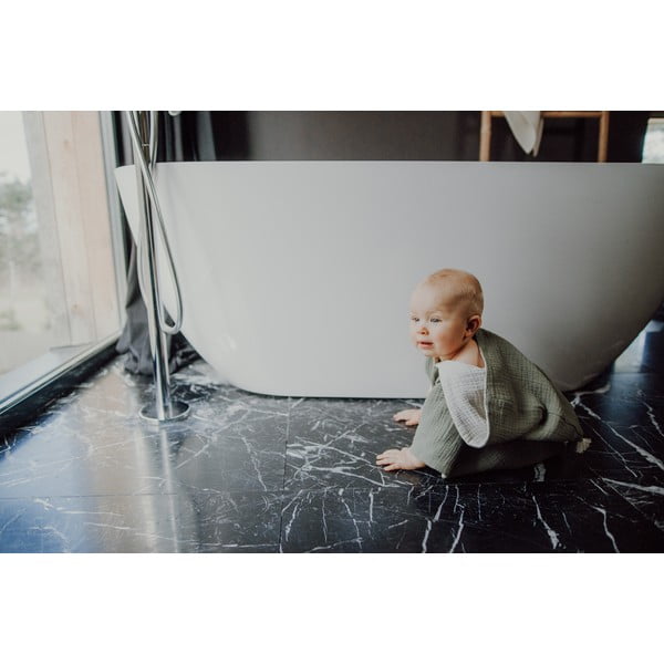 Haki muslīna bērnu pončo M izmēra – Malomi Kids-image-4