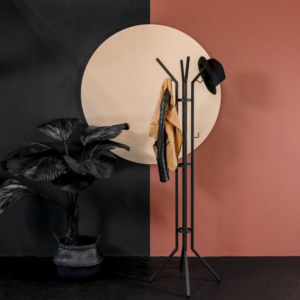 Melns metāla pakaramais 50x170 cm Jaimy – Spinder Design-image-3
