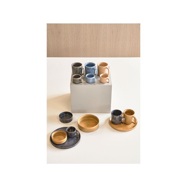2 zilu porcelāna krūžu komplekts Villa Collection Fjord, 250 ml-image-1