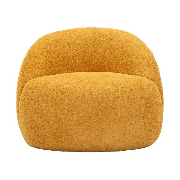 Sinepju dzeltens atpūtas krēsls no buklē auduma Ginerva – Mauro Ferretti-image-2