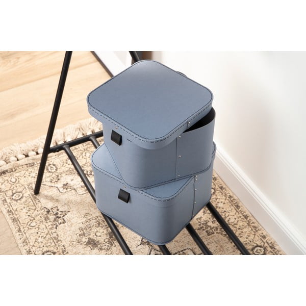 Kartona uzglabāšanas kastes ar vāku (2 gab.) Ludvig – Bigso Box of Sweden-image-2