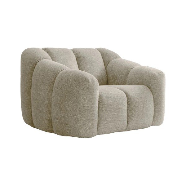 Bēšs atpūtas krēsls Shell – Miuform