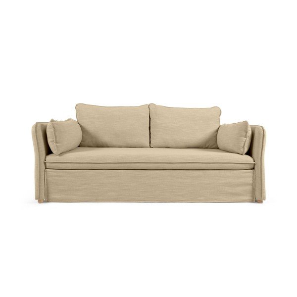 Bēšs salokāms dīvāns 210 cm Tanit – Kave Home