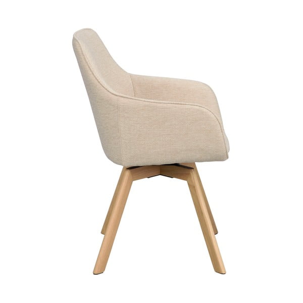 Bēši polsterēti ēdamistabas krēsli (2 gab.) Alison – Rowico-image-2