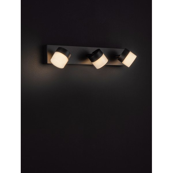 Matēti melna alumīnija LED sienas lampa Teko – Nova Luce-image-3