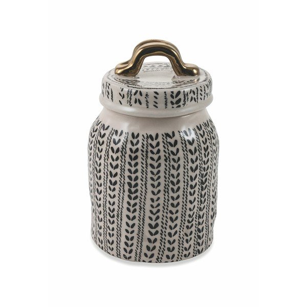 Melna keramikas stikla trauks, mazs Villa d'Este Masai, augstums 19 cm-image-1