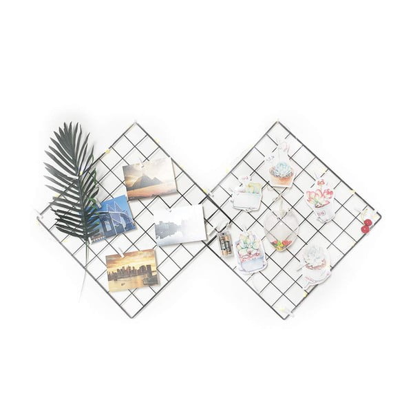 Melns metāla atgādinājumu dēlis ar 10 piespraudēm Reminder, 60 x 60 cm-image-4