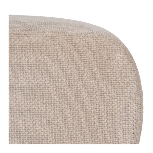 Bēšs kāju soliņš no šenila auduma Minimal – Ixia-image-4