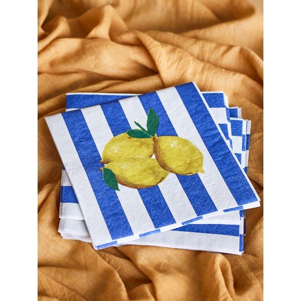Papīra salvetes (20 gab.) 33x33 cm Limone – Bloomingville-image-1