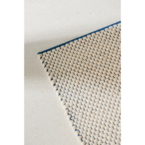 Zils/bēšs ar rokām darināts vilnas paklājs 170x240 cm Lenu – noo.ma-image-3