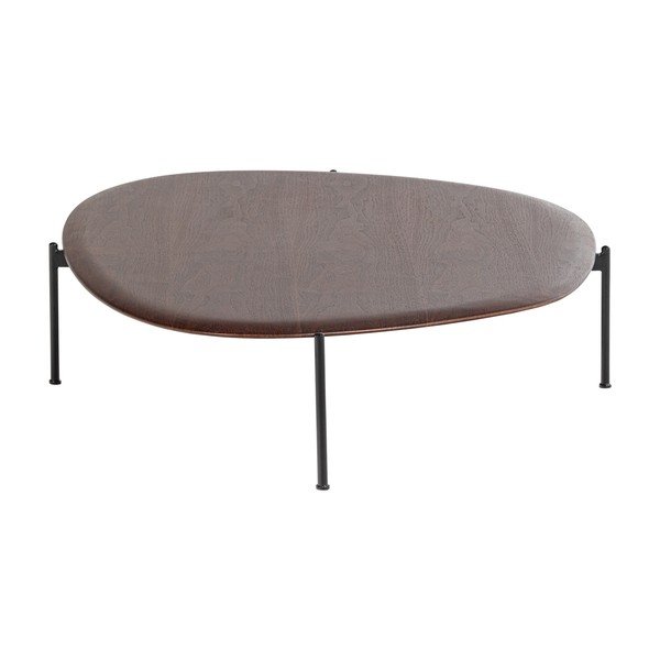 Tumša dabīga toņa žurnālgaldiņš 97x121 cm Kota – WOOOD-image-4