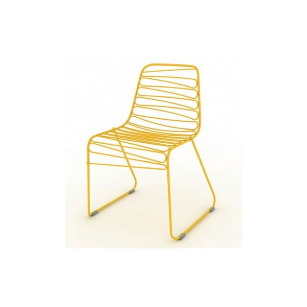 Magis Flux dzeltens stackable krēsls