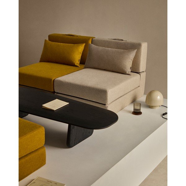 Pelēkbēšs izvelkams atpūtas krēsls Arty – Kave Home-image-2