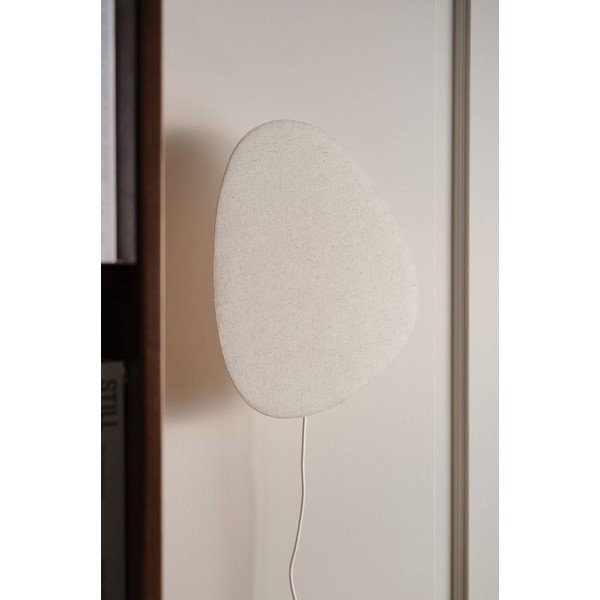 Krēmkrāsas lina sienas lampa ar vadu Elva – Jotex-image-2