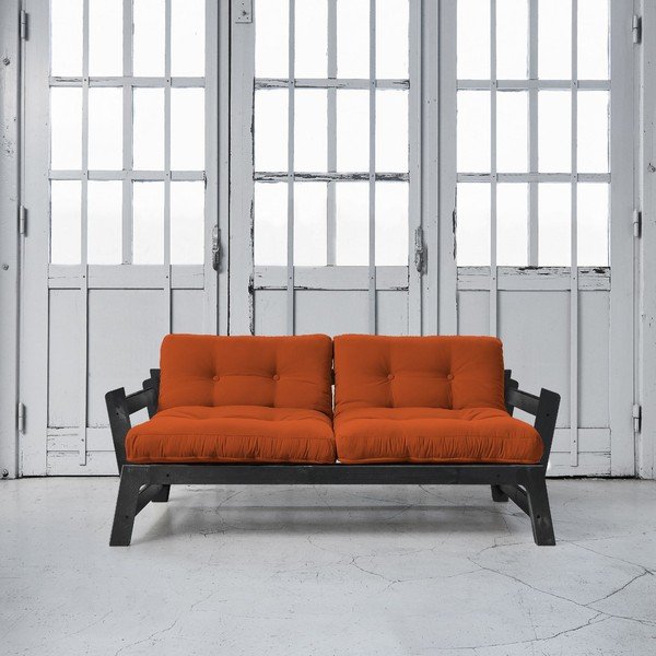 Dīvāns gulta Karup Step Black/Orange-image-1