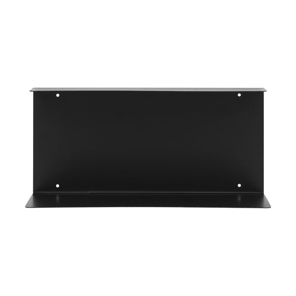 Melns daudzlīmeņu metāla sienas plaukts 18 cm Lille – House Nordic