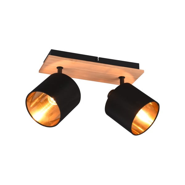 Melna/dabīga toņa prožektora tipa lampa ø 12 cm Tommy – Reality-image-3