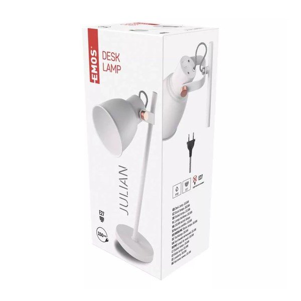 Balta galda lampa (augstums 46 cm) Julian – EMOS-image-1