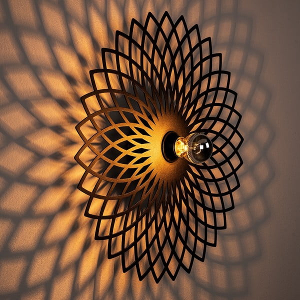 Melna sienas lampa Fellini – Opviq lights-image-1