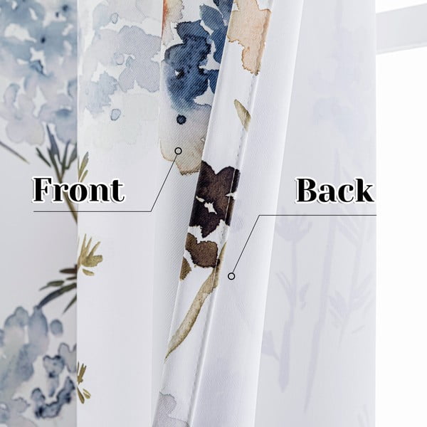 Balts daļēji gaismu necaurlaidīgs aizkars 135x250 cm Solkone – Restilo-image-4