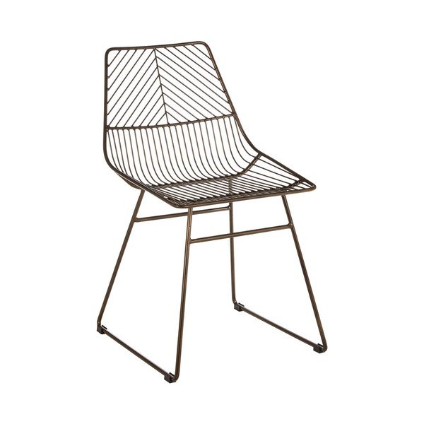 Bronzas krāsas metāla pusdienu krēsls District – Premier Housewares