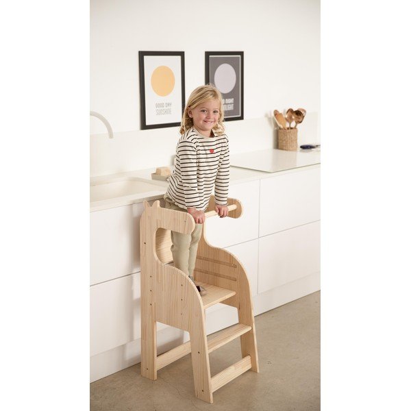 Bērnu krēsls no priedes masīvkoka Little Nice Things Giraffe-image-3