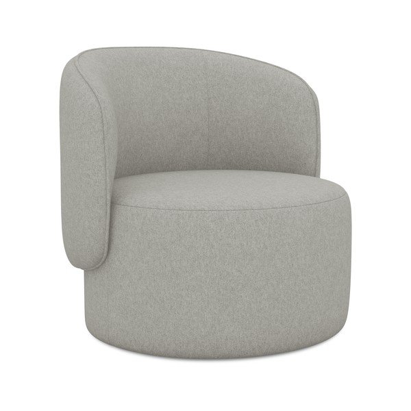 Gaiši pelēks atpūtas krēsls Ipo – Makamii