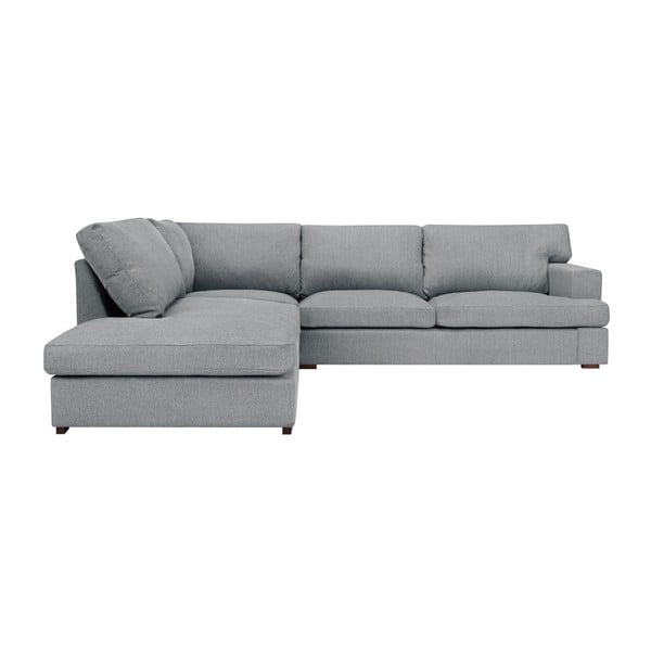 Windsor & Co Dīvāni Daphne pelēks stūra dīvāns, kreisais stūris