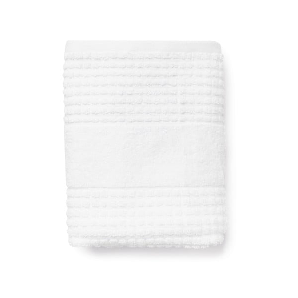 Balts frotē dvielis no organiskās kokvilnas  70x140 cm Check – JUNA-image-3