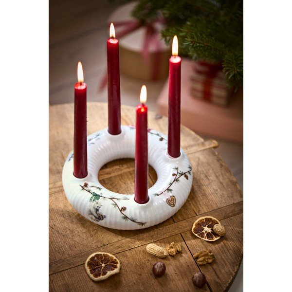 Porcelāna adventes svečturis ar Ziemassvētku motīvu Hammershøi Christmas – Kähler Design-image-3