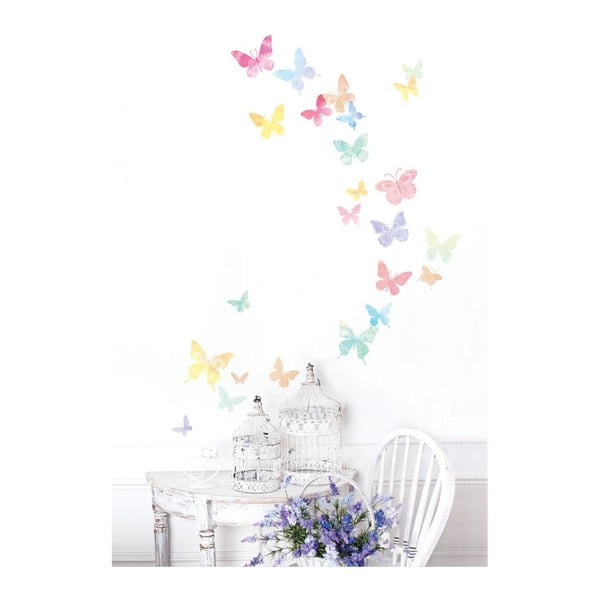 24 uzlīmju komplekts Ambiance Artistic Butterflies-image-4