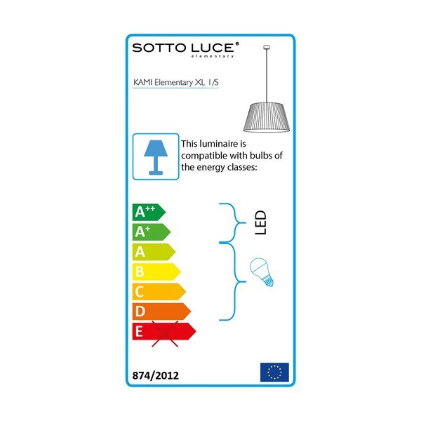 Smilškrāsas piekaramais lukturis Sotto Luce Kami, ⌀ 34 cm-image-3