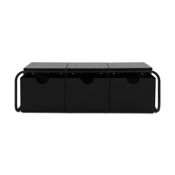 Melns metāla apavu plaukts Astoria – Spinder Design-image-2