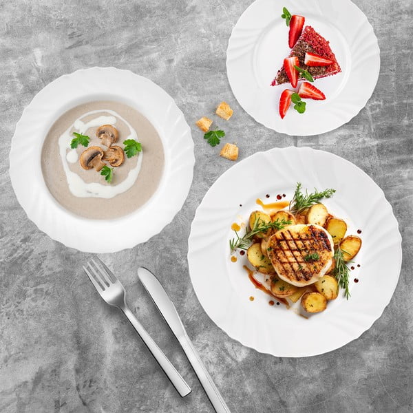 Stikla pusdienu komplekts (18 gab.) Luna – Orion-image-1