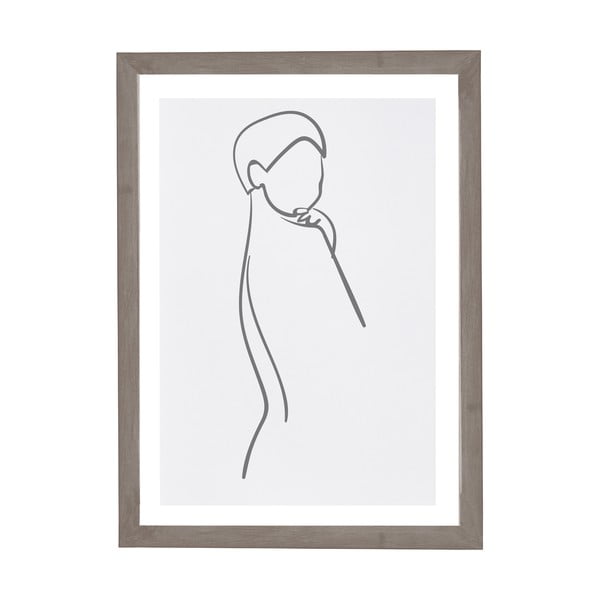 Sienas glezna rāmī Surdic Woman Body, 30 x 40 cm