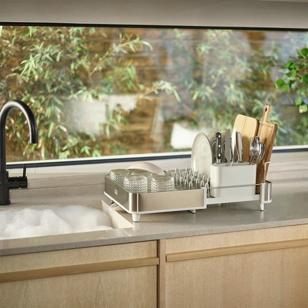 Sudraba krāsas metāla trauku žāvētājs Extend – Joseph Joseph-image-1