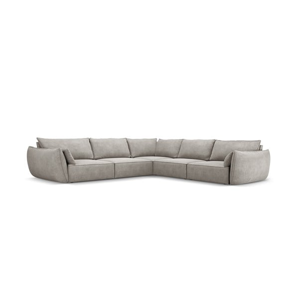 Gaiši pelēks stūra dīvāns (maināms stūris) Vanda – Mazzini Sofas-image-2