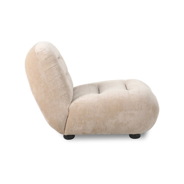 Bēšs samta atpūtas krēsls Wyatt – Dutchbone-image-2