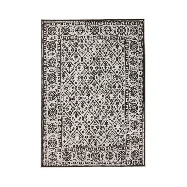 Melnbalts rakstains divpusējs paklājs Bougari Curacao, 120 x 170 cm