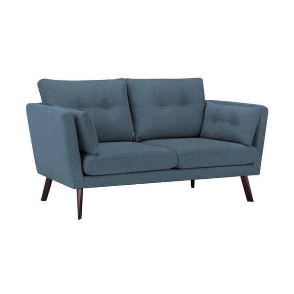 Mazzini Sofas Elena tumši zils trīsvietīgs dīvāns