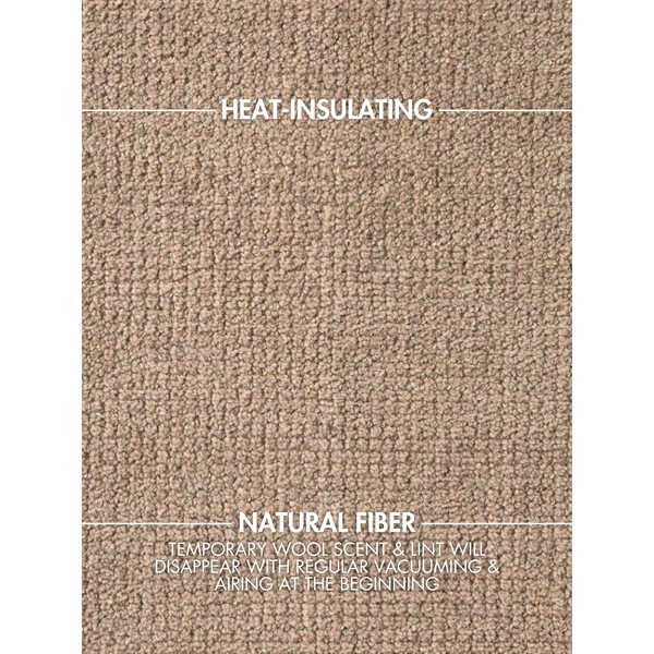 Bēšs ar rokām darināts vilnas paklājs 160x230 cm Greenwich – Ted Baker-image-4