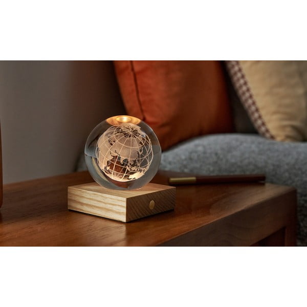 Tumši brūns gaismas dekors ar USB Amber – Gingko-image-4