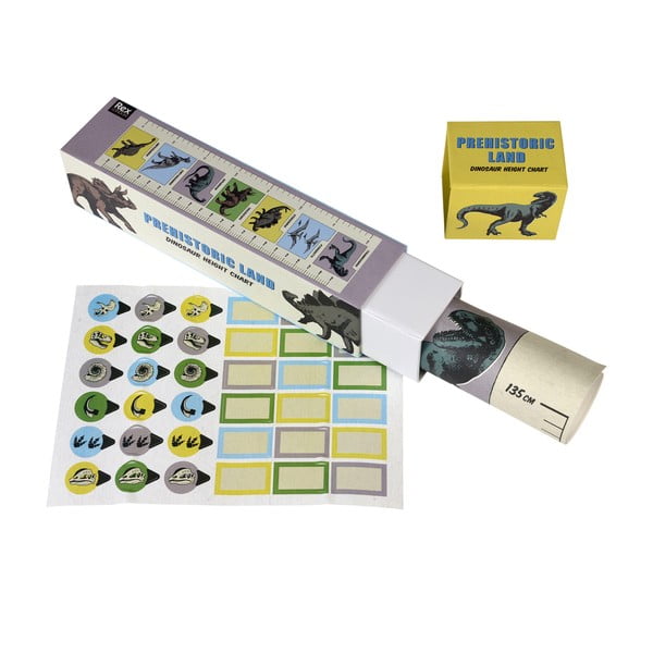 Durvju/sienas bērnu uzlīme ar mērlentes motīvu 28x115 cm Prehistoric Land – Rex London-image-1