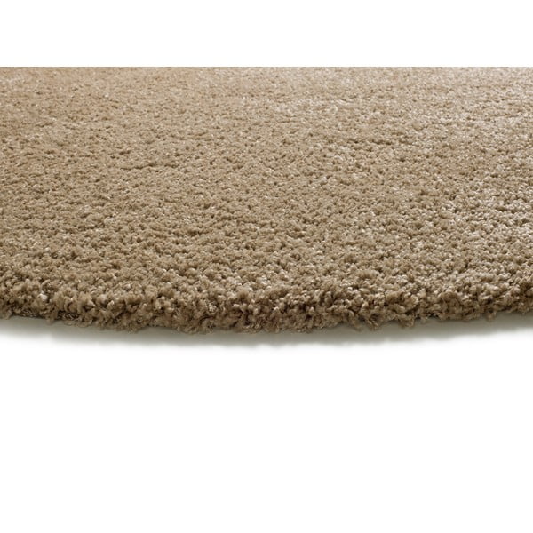 Gaiši brūns apaļš paklājs ø 130 cm Norge – Universal-image-2