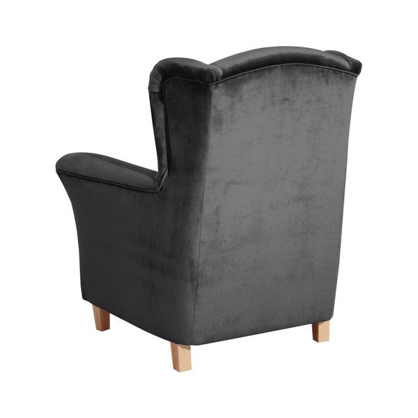 Antracīta pelēks atzveltnes krēsls Max Winzer Agnetha Suede-image-2