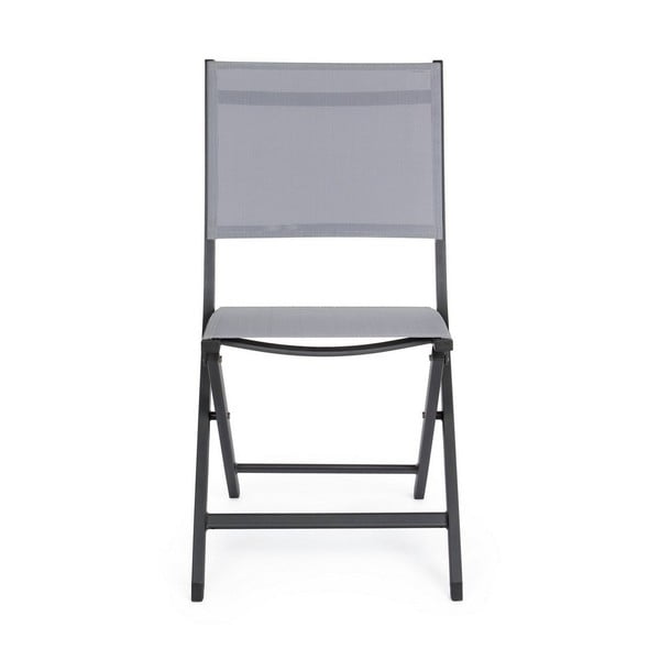 Pelēks metāla dārza krēsls Elin – Bizzotto-image-2